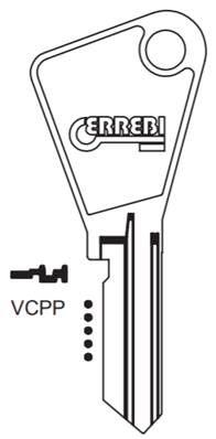 Boîte de 100 ébauches de clés VCPP