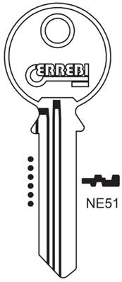 Boîte de 100 ébauches de clés NE51