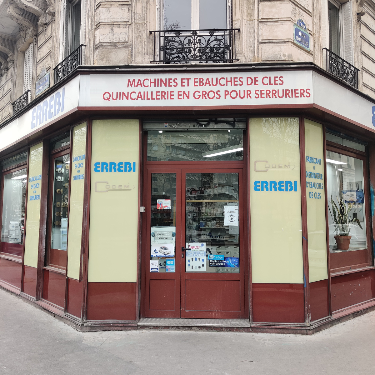 Errebi Codem Paris : Fournisseur ebauches clés machines repro